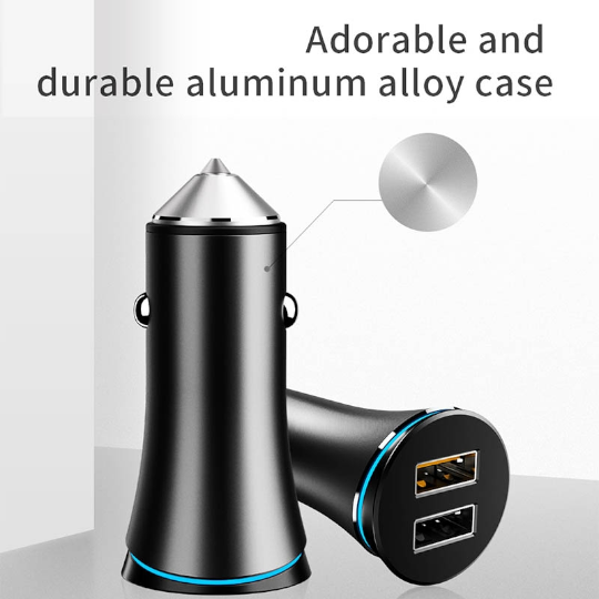 Telefon adapteri Joyroom JR-C08 Dual Ports Car Charger - Thumbnail 2