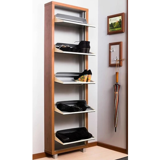 Ayaqqabı dolabı Perla Lüks 5 (Ceviz)  - Thumbnail 1