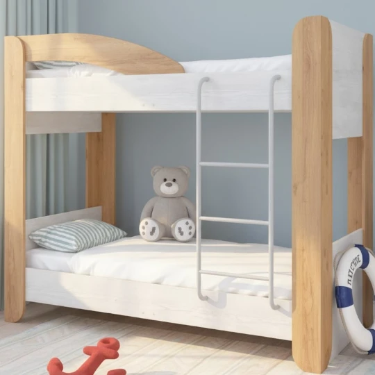 Çarpayı - uşaq mebeli Perla Vega 2 Mərtəbəli (Zolotoy) - Thumbnail 0