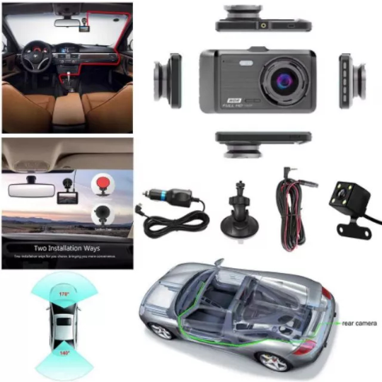 Videoqeydiyyatçı / Vehicle Blackbox DVR Super HD 1296P GT500 - Thumbnail 1