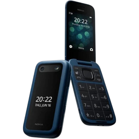 Mobil Telefon Nokia 2660 Flip Blue - Thumbnail 1
