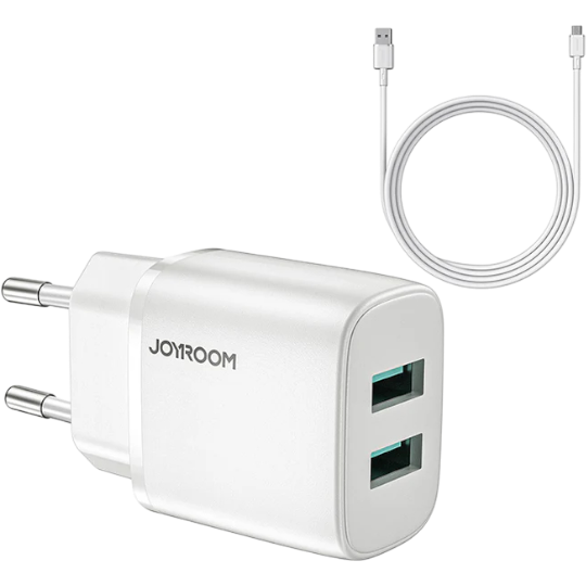 Telefon adapteri Joyroom L-2A123 2.4A Dual ports mini fast charger