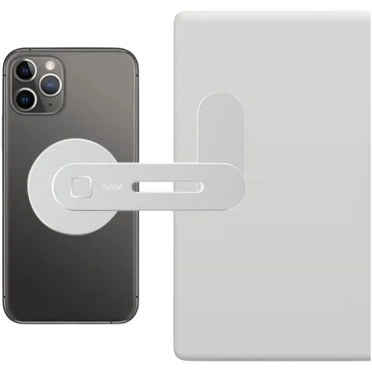 Tutacaq notbuk Wiwu ZM306 Laptop Extender Magnetic Phone Bracket-Silve - Thumbnail 1