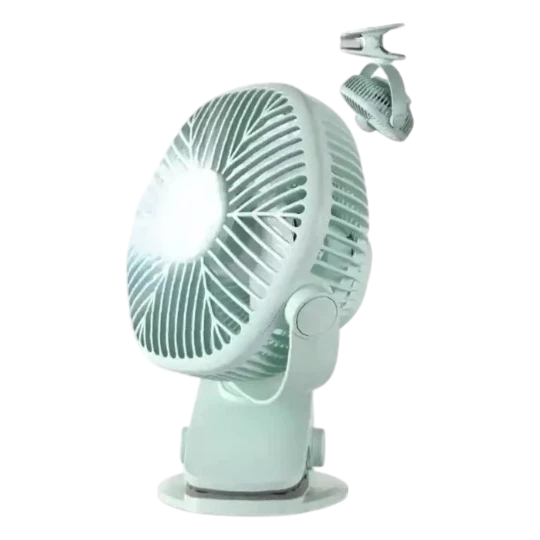 Mini fan / 2IN1 TABLE FS03 GREEN 411776 - Thumbnail 1