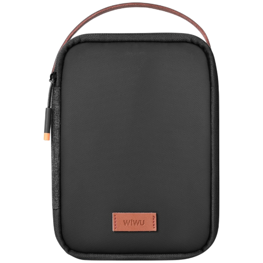 Notbuk çantası Wiwu Minimalis Travel Pouch with Portable Handle Black 