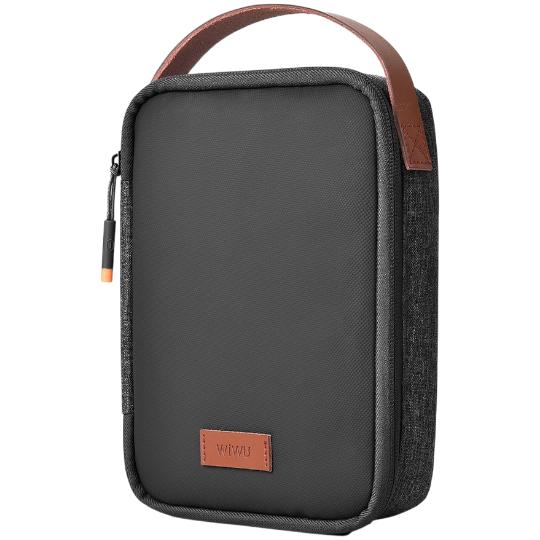 Notbuk çantası Wiwu Minimalis Travel Pouch with Portable Handle Black  - Thumbnail 1