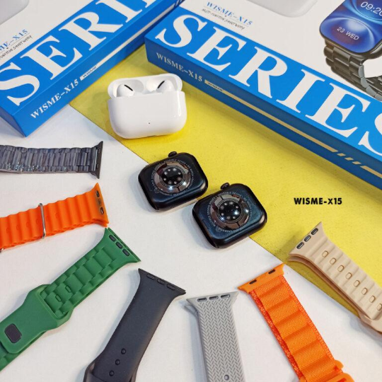 Smart saat WISME -X15 Series10   7+2 Black - Thumbnail 1