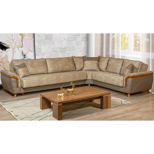 Künc Divan Perla Sevilya (3+2) - Krem