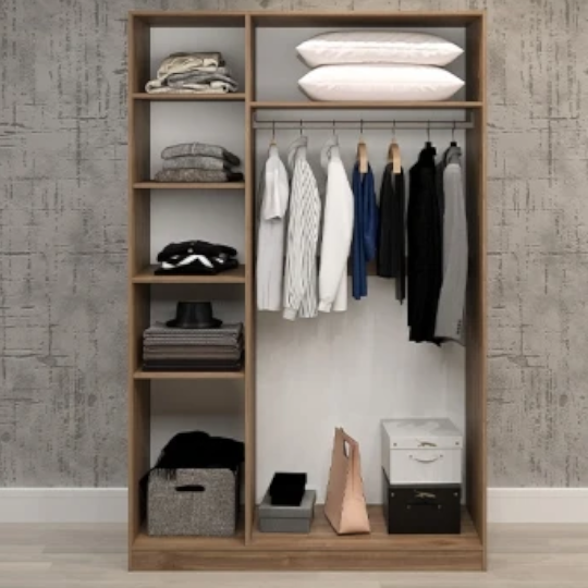 Dolab - uşaq mebeli Perla PRAQA 3 Qapılı - Orex Tünd Selekt + Antrasit - Thumbnail 1