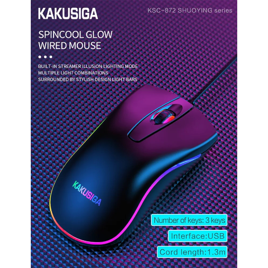Mouse Kaku KSC-872 BLACK - Thumbnail 1