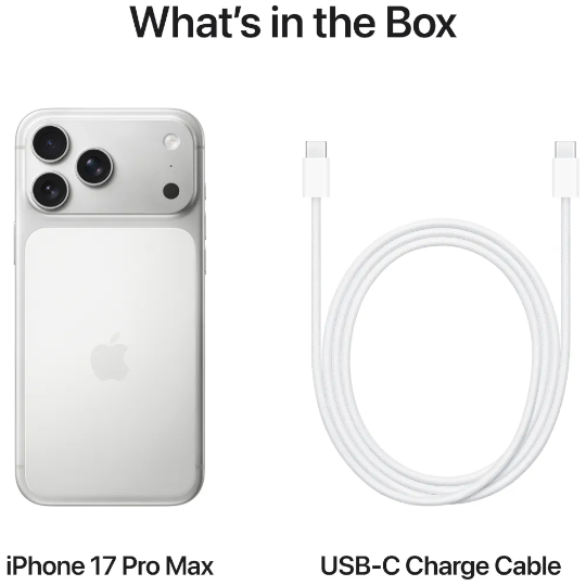 Mobil Telefon Iphone 17 Pro Max 256GB Silver Only Esim - Thumbnail 6