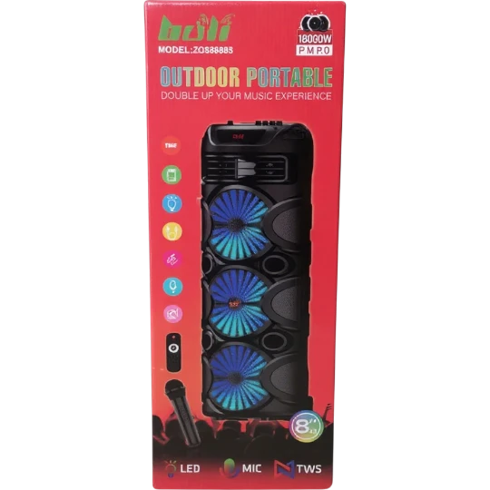 Səsgücləndirici Zqs 88805 18000W  MIC+REM