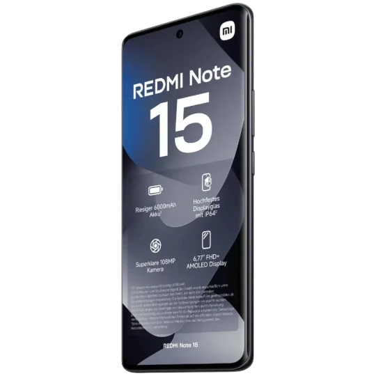 Mobil Telefon Xiaomi Redmi Note 15 8GB/256GB Black - Thumbnail 2
