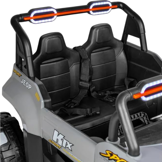 Elektrikli uşaq maşını JEEP 8688 BOZ - Thumbnail 2