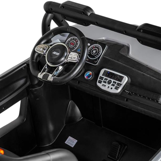 Elektrikli uşaq maşını JEEP 8688 BOZ - Thumbnail 3