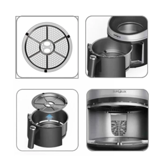 Fritoz Eurolux Airfryer EU-AF4848C6DTW - Thumbnail 2