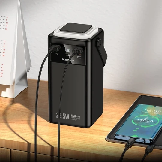 Powerbank Borofone BJ65B 22.5W+PD20W+FOUR-CABLES 
80000MAH - 22057 - Thumbnail 7