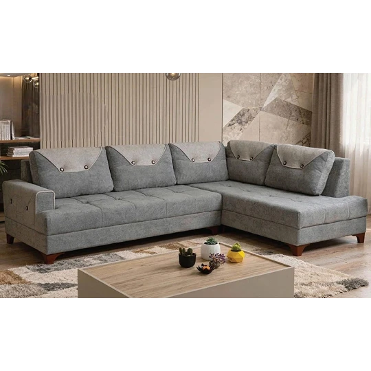 Künc Divan Perla  "KOMPAKT" - SAĞ - BX 2316 - 50 - Boz - Thumbnail 0