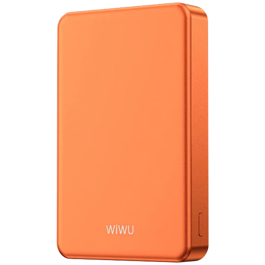 Powerbank Wiwu ULTRA THIN MAGNETIC 10000MAH P15 ORANGE - 10405 - Thumbnail 0