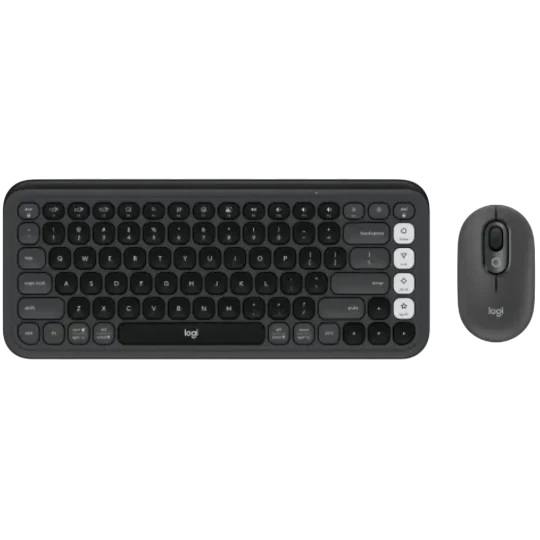 Klaviatura Logitech  POP ICON COMBO - GRAPHIT INTNL-973											