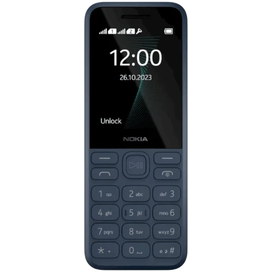 Mobil Telefon Nokia 130 DS Dark Blue - Thumbnail 1