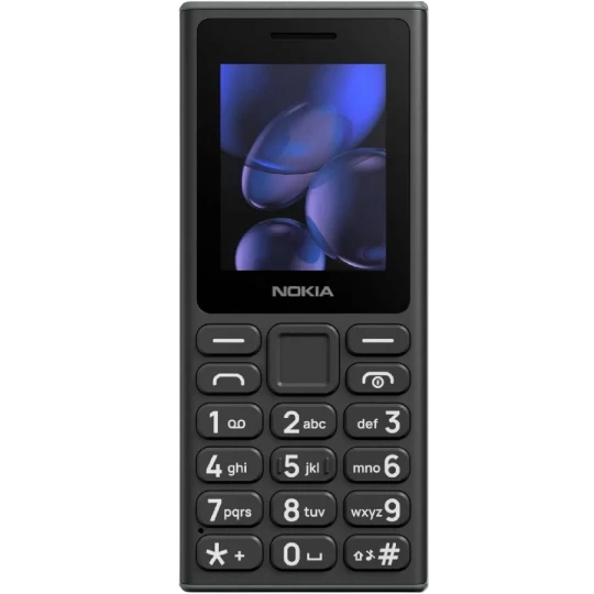Mobil Telefon Nokia 105 DS Charcoal (2025) Black - Thumbnail 1