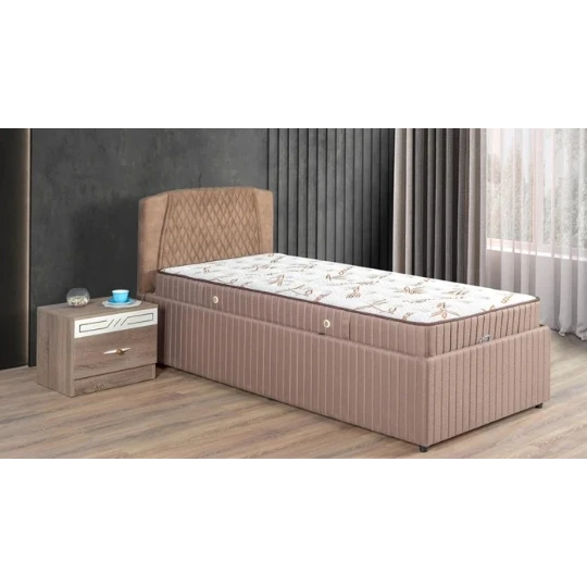 Çarpayı  "OPTİMAL" Bazalı W900  Perso-12 / Boz - 960 x 1100