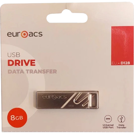 SD kart Euroacs USB 8GB EUROACS EU-D128 - Thumbnail 0