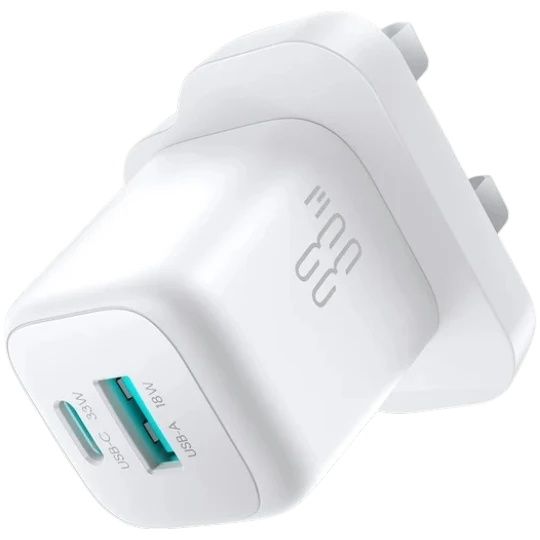 Telefon adapteri Joyroom JR-TG7 QC Charger PD 33W C White - Thumbnail 1