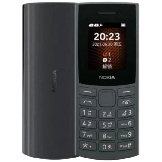 Mobil Telefon Nokia 105 SS Azgeua Charcoal - Thumbnail 0