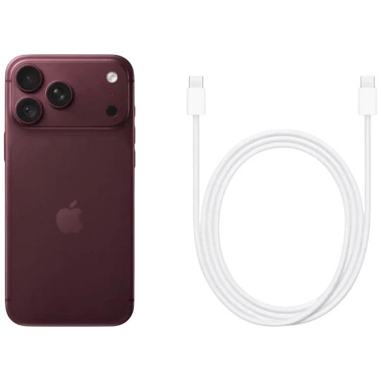 Mobil Telefon Iphone 18 Pro Max 256 GB Burgundy - Thumbnail 3